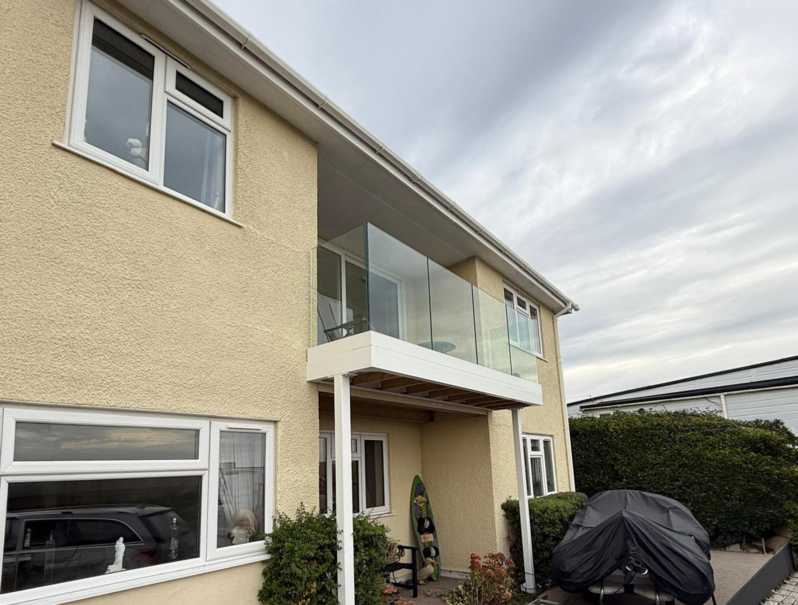 Frameless stainless steel and glass balustrades Christchurch Lancers Welding